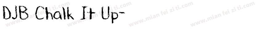 DJB Chalk It Up字体转换